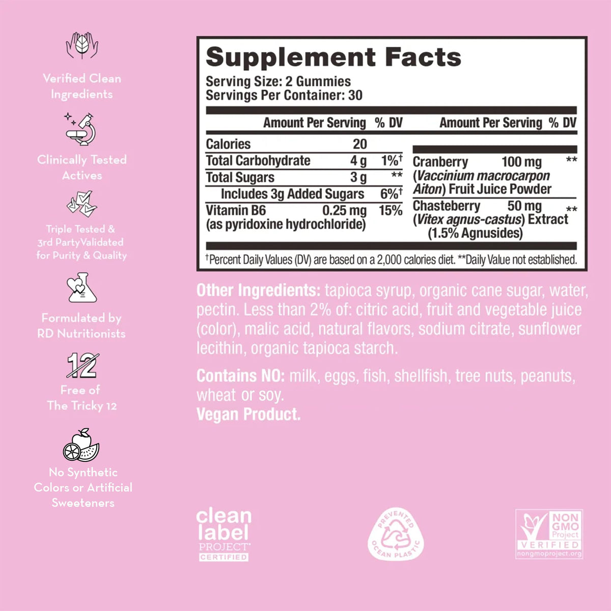 HUM Nutrition SOS PMS Gummies, PMS Support Supplement for Women, Support Cycle Symptoms, Bloating, Hormonal Balance, Includes Vitamin B6, Cranberry & Chasteberry Vitex, Gluten Free, 60 Vegan Gummies HUMBuy Supplements Australia
