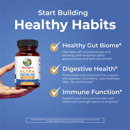 MaryRuth Organics Ultra Digestive Enzymes Capsules | Up to 2 Month Supply | Supplement for Gut Health Support | Digestion & Immune Support MARYRUTH'S canada supplements