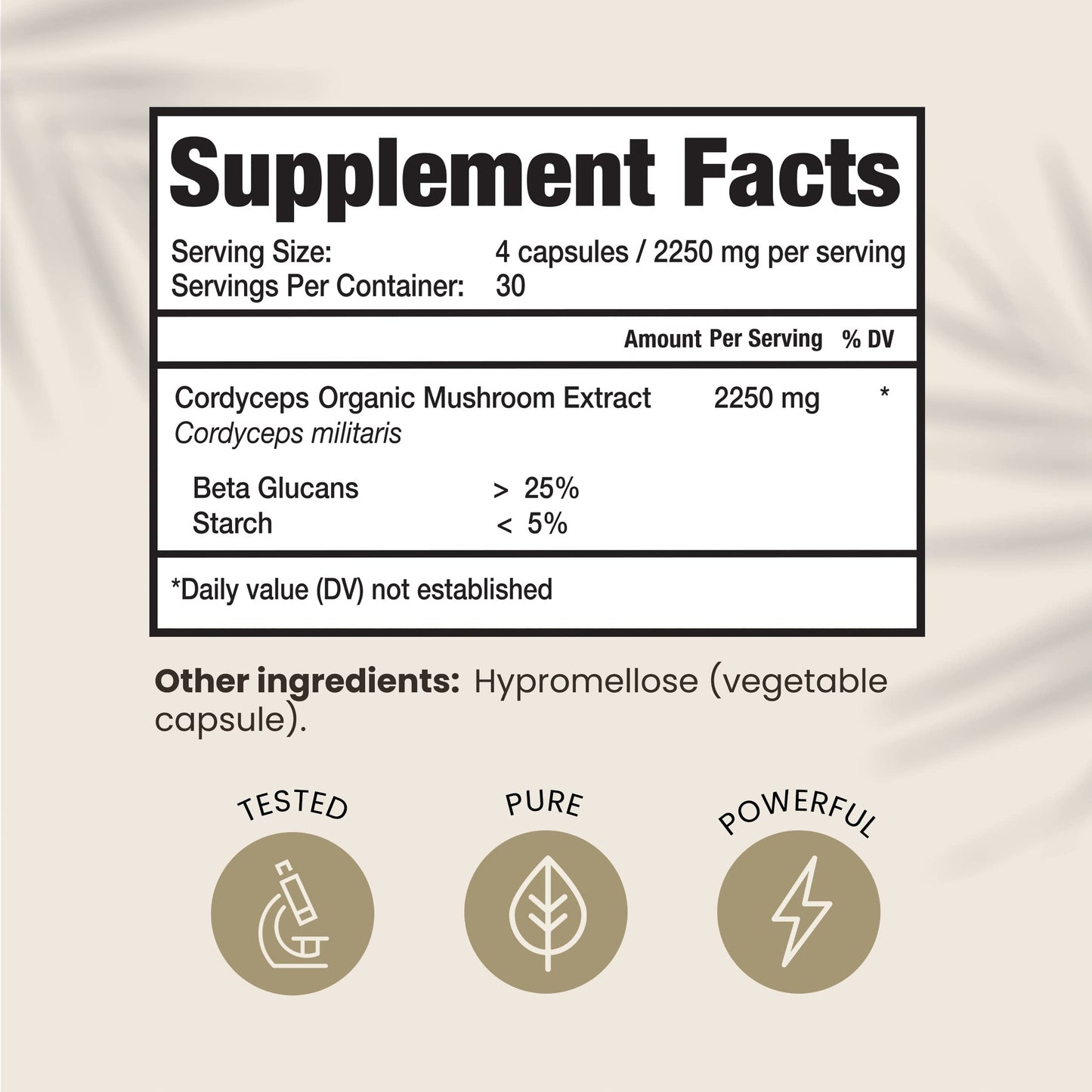 HPD Rx Premium Organic Cordyceps Mushroom Extract Performance , Pack of 2 HPD RxBuy Supplements Australia