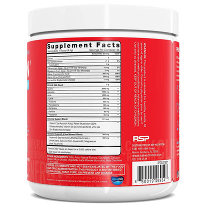 RSP NUTRITION Vegan AminoLean Pre Workout Energy (Pineapple Coconut 25 Servings) with AminoLean Recovery Post Workout Boost (Tropical Island Punch 30 Servings)
