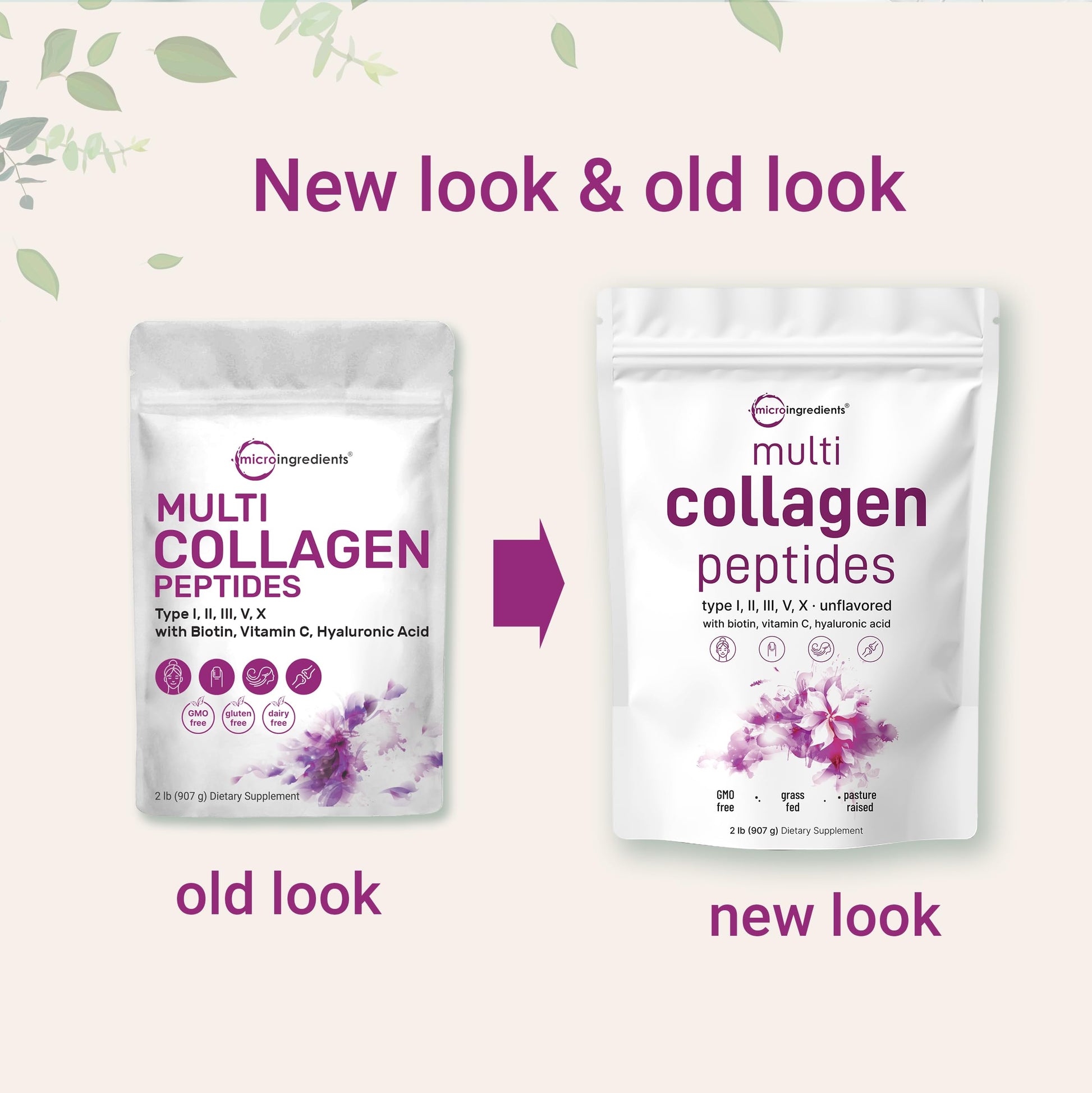 Micro Ingredients Multi Collagen Protein Powder, 2 Pounds – Type I,II,III,V,X with Biotin Micro IngredientsBuy Supplements Australia