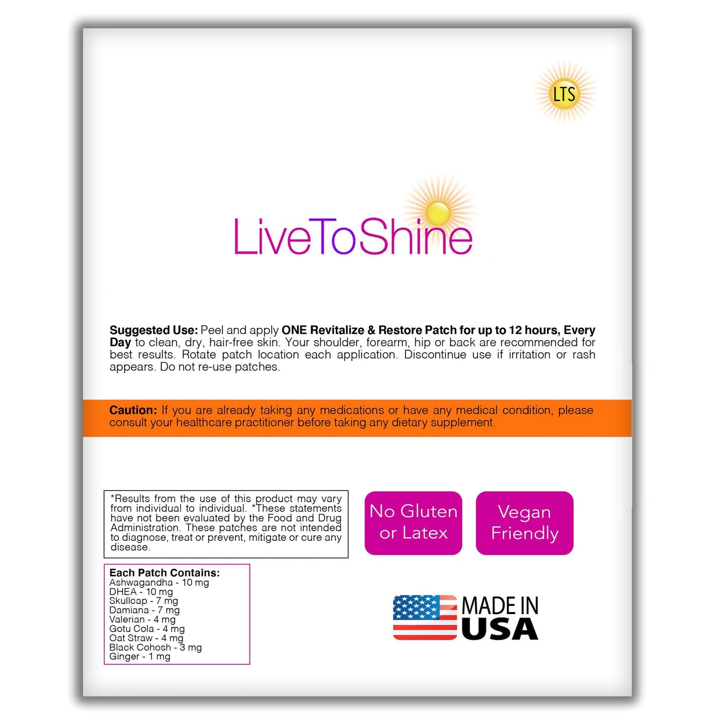 Menopause & Perimenopause Relief Patch for Women – Hot Flash, Mood & Symptom Support – Black Cohosh, Ashwagandha & More – 30 Topical Patches – USA Made by Live to Shine Live To ShineBuy Supplements Australia