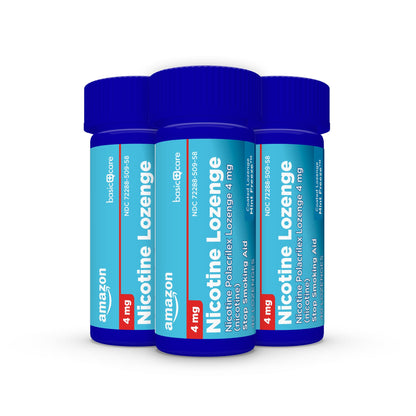 Amazon Basic Care Coated Ice Mint Nicotine Polacrilex Lozenges, 4 mg, Stop Smoking Aid, 120 Count Amazon Basic Care buy supplements Au