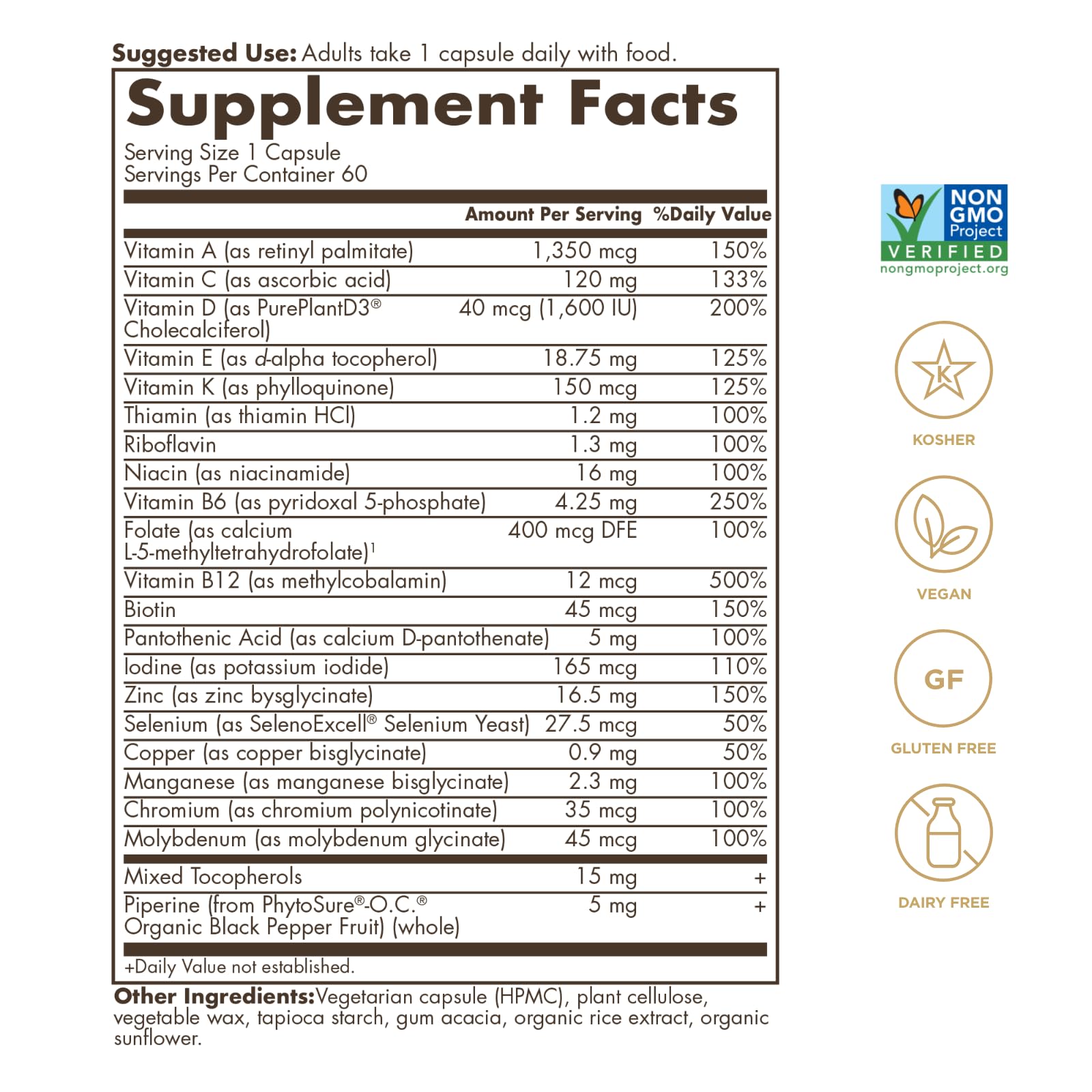 SOLGAR One a Day Women & Mens Bundle:Daily Women's Multi Whole Body Support, 60 Servings + Daily Men's Multivitamin Whole Body Support Supplement, 60 Servings SOLGARBuy Supplements Australia