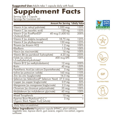 SOLGAR One a Day Women & Mens Bundle:Daily Women's Multi Whole Body Support, 60 Servings + Daily Men's Multivitamin Whole Body Support Supplement, 60 Servings SOLGARBuy Supplements Australia