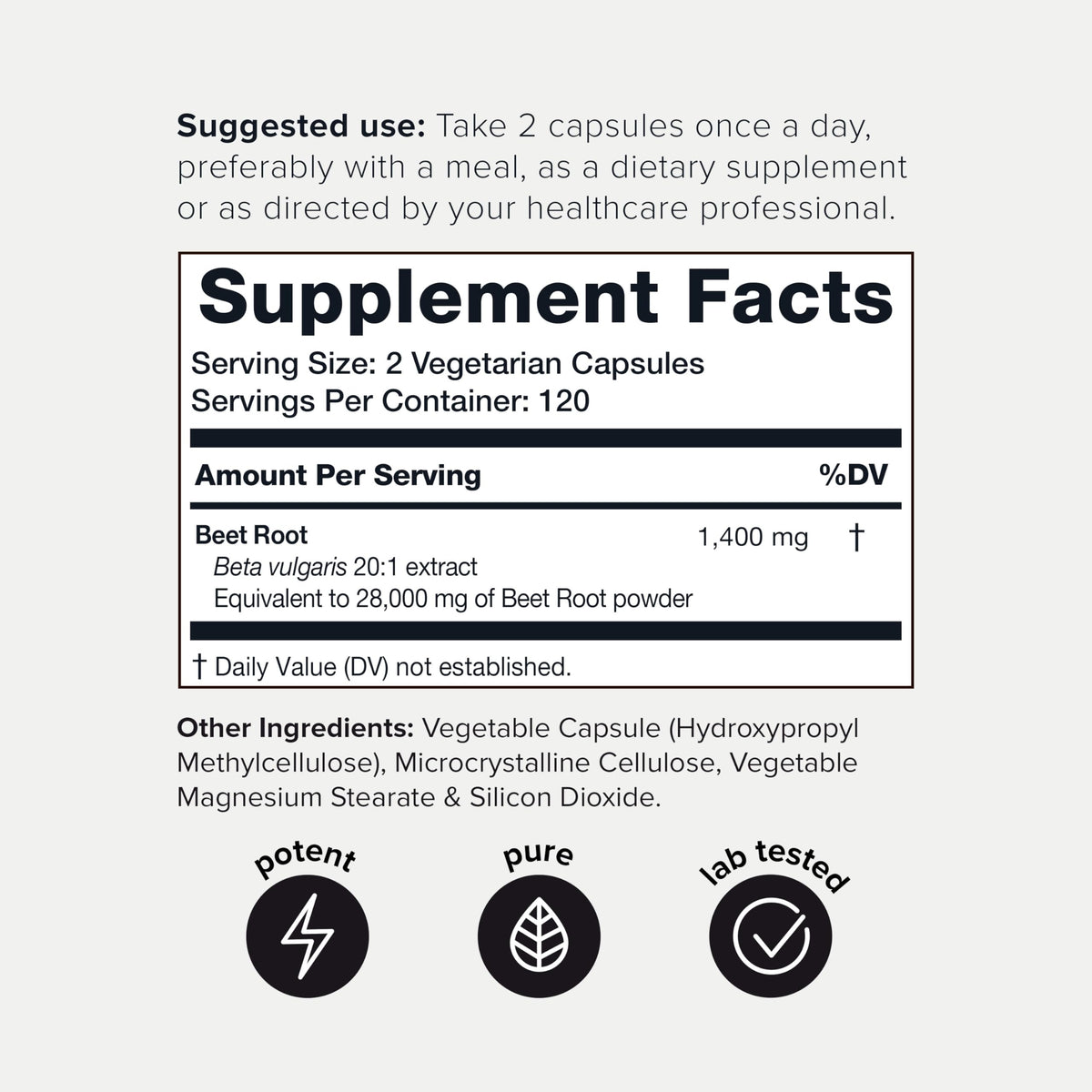 28,000mg 20x Concentrated Extract Beet Root Capsules - Natural Nitric Oxide Booster ToniiqBuy Supplements Australia