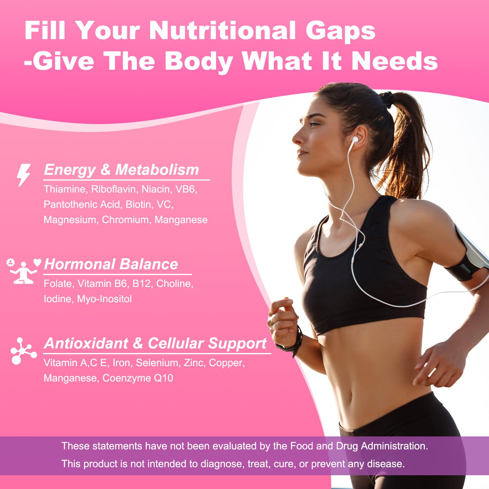Sijigood 90 Count | Methylated Multivitamin Gummies for Women – Womens Multivitamin Gummies with B Complex, Minerals, CoQ10, Myo-Inositol for Energy, Hormone Balance & Immune Support Sugar Free SijigoodBuy Supplements Australia