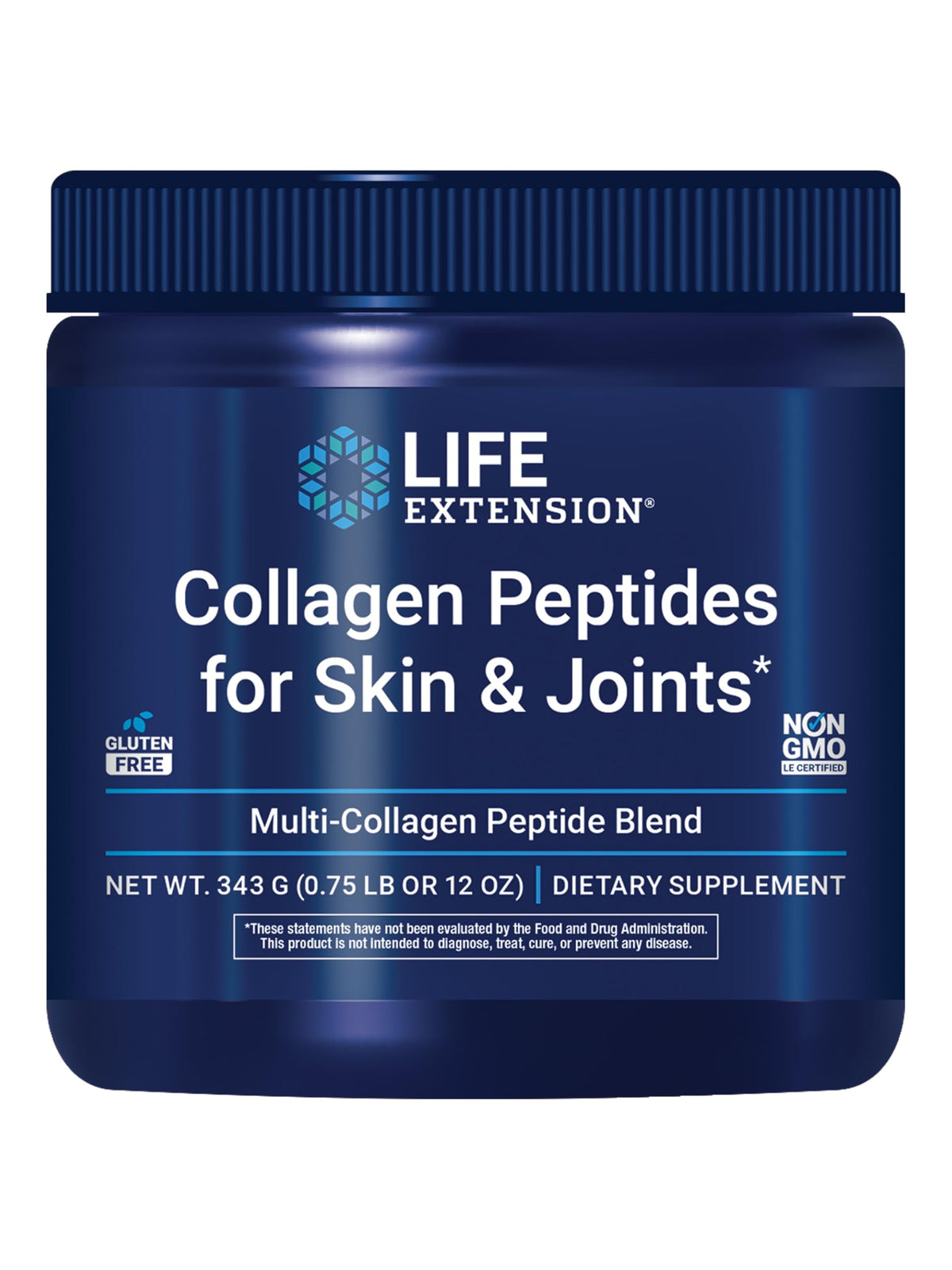 Life Extension Collagen Peptides for Skin & Joints, Collagen Types I, II & III in an Easy-Mix Powder, Gluten Free, Non-GMO, net Weight 343 Grams Life ExtensionBuy Supplements Australia