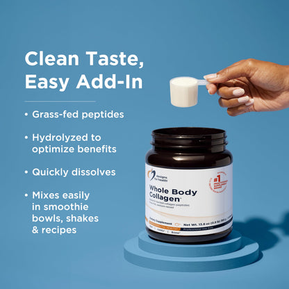 Designs for Health Whole Body Collagen Powder - Hydrolyzed Collagen Peptides Powder for Healthy Skin & Hair, Joint + Bone Health - Fortigel & Verisol Collagen, Unflavored (30 Servings) Designs for HealthBuy Supplements Australia