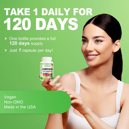 Ashenutri 10-in-1 Cortisol Supplement with Magnesium,Ashwagandha,Rhodiola Rosea,L Theanine,Hormone Balance for Women 120 Vegan Capsules AshenutriBuy Supplements Australia