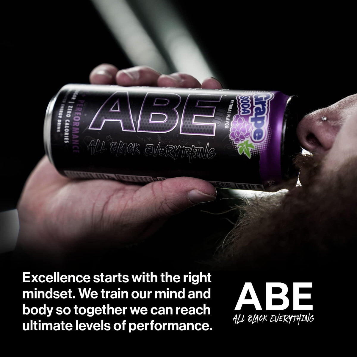 ABE Energy + Performance Sugar Free Energy Drink - All Black Everything Drink ABE all black everythingBuy Supplements Australia