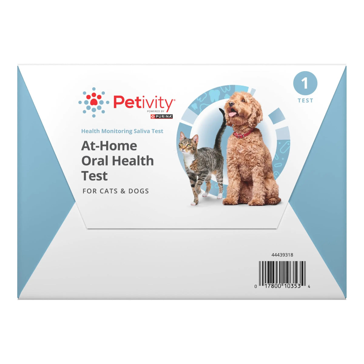 Petivity At-Home Oral Health Test for Cats & Dogs — 10-Second Dental Check Kit by Purina — Simple Saliva Swab to Detect Bad Breath & Gum Issues - (Pack of 1) petivityBuy Supplements Australia