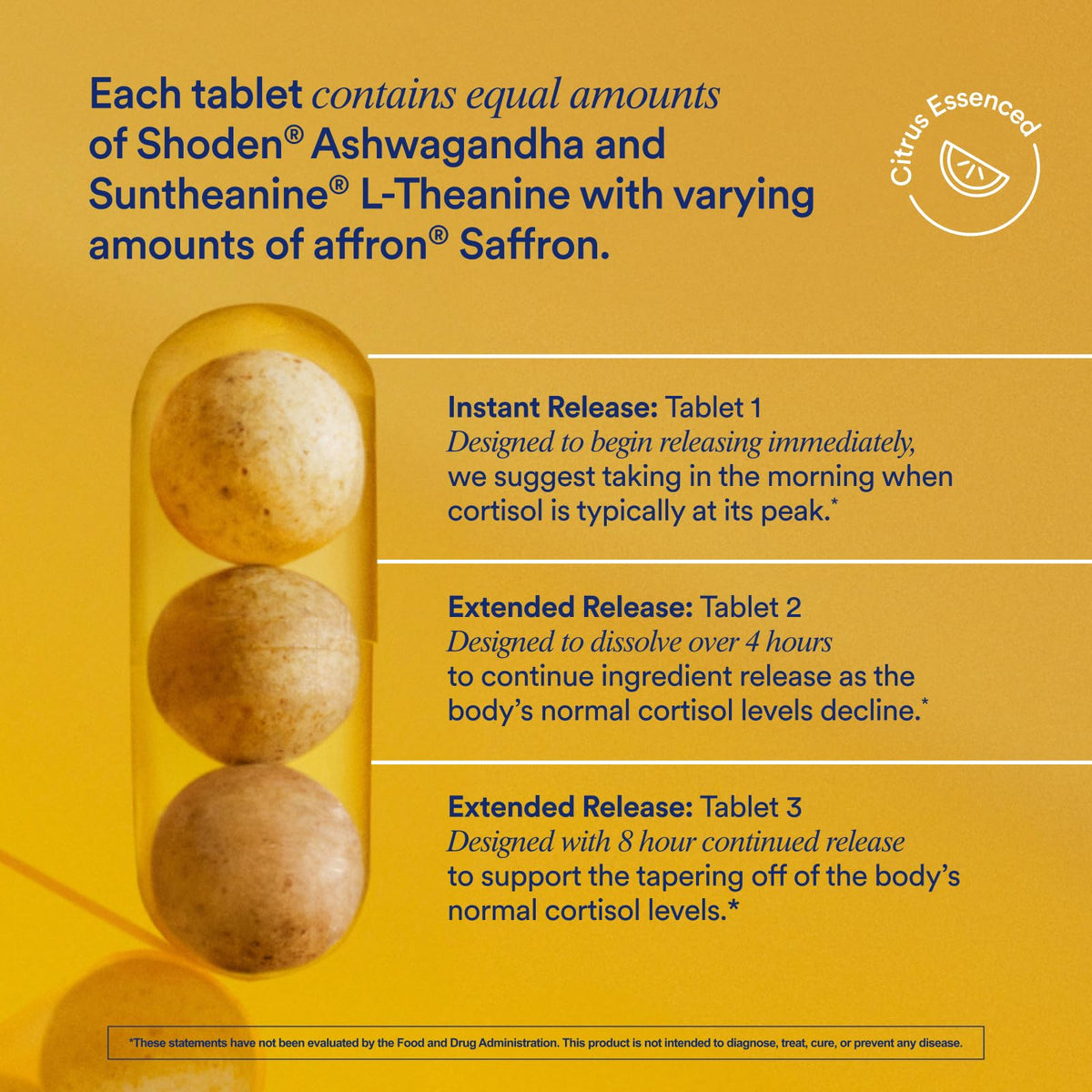 Ritual Stress Relief Supplement - Ashwagandha, L-Theanine, & Saffron - Helps Reduce Stress, Manage Cortisol, Promotes Calm, Relaxation* - All Day Support
