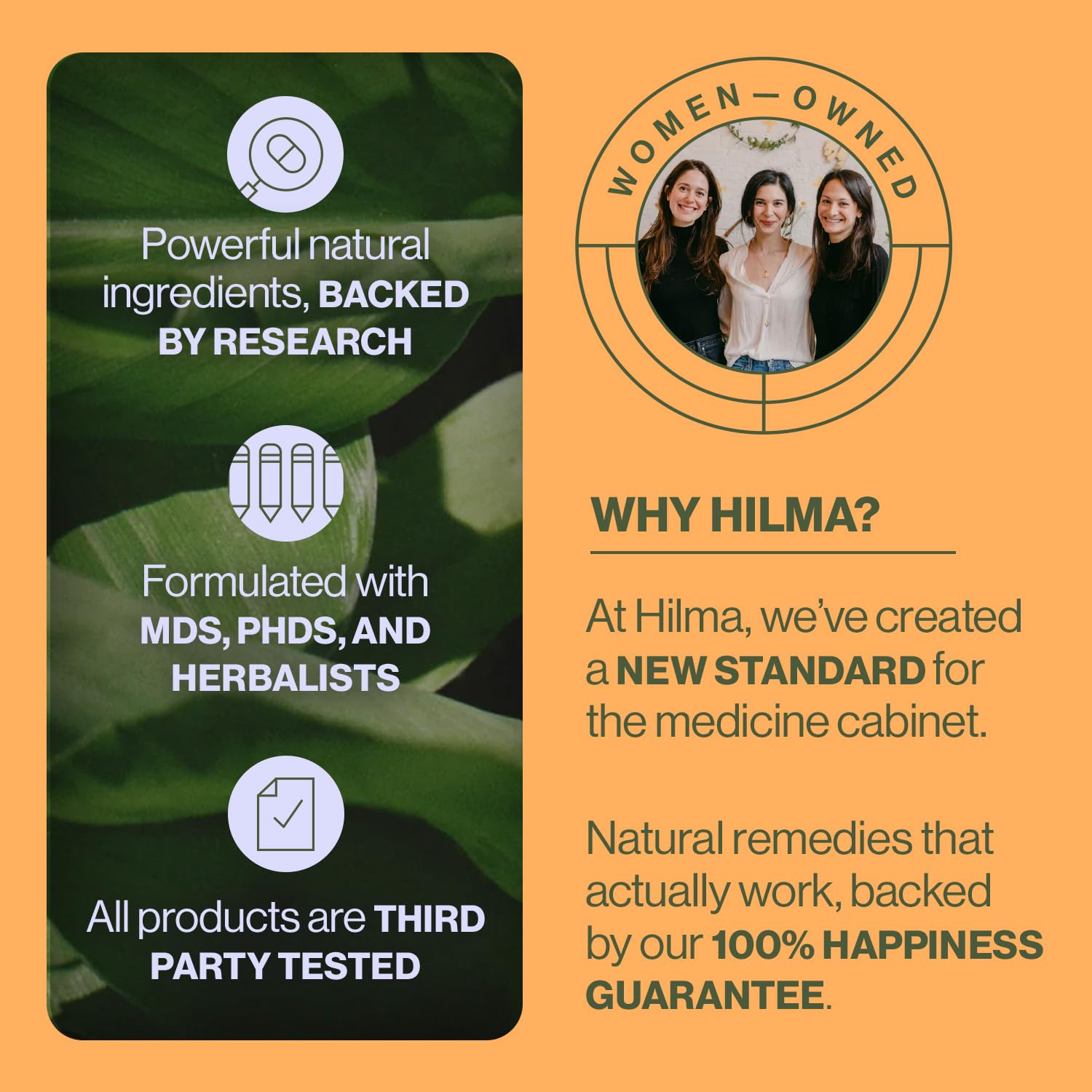 Hilma Natural Gas & Bloating Relief - with Lemon Balm, Fennel & Peppermint Leaf HilmaBuy Supplements Australia