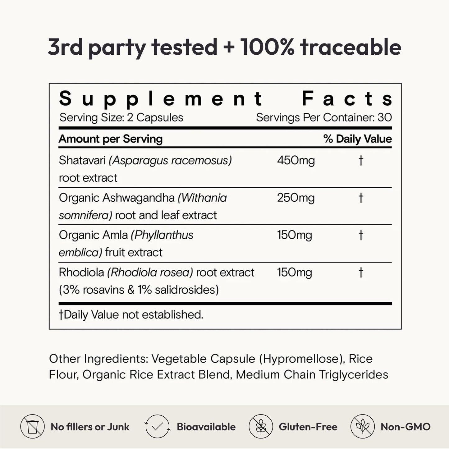Moon Juice SuperYou Ashwagandha Supplements with Rhodiola, Shatavari & Amla - Cortisol Reducer for Energy, Mood, Focus and Stress Support, Vegan, Non-GMO & 100% Traceable, 60 Capsules, 30 Servings Moon JuiceBuy Supplements Australia