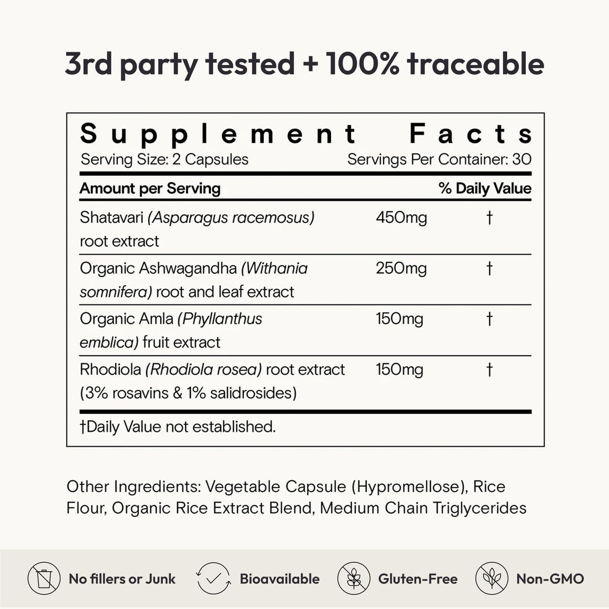 Moon Juice SuperYou Ashwagandha Supplements with Rhodiola, Shatavari & Amla - Cortisol Reducer for Energy, Mood, Focus and Stress Support, Vegan, Non-GMO & 100% Traceable, 60 Capsules, 30 Servings Moon JuiceBuy Supplements Australia
