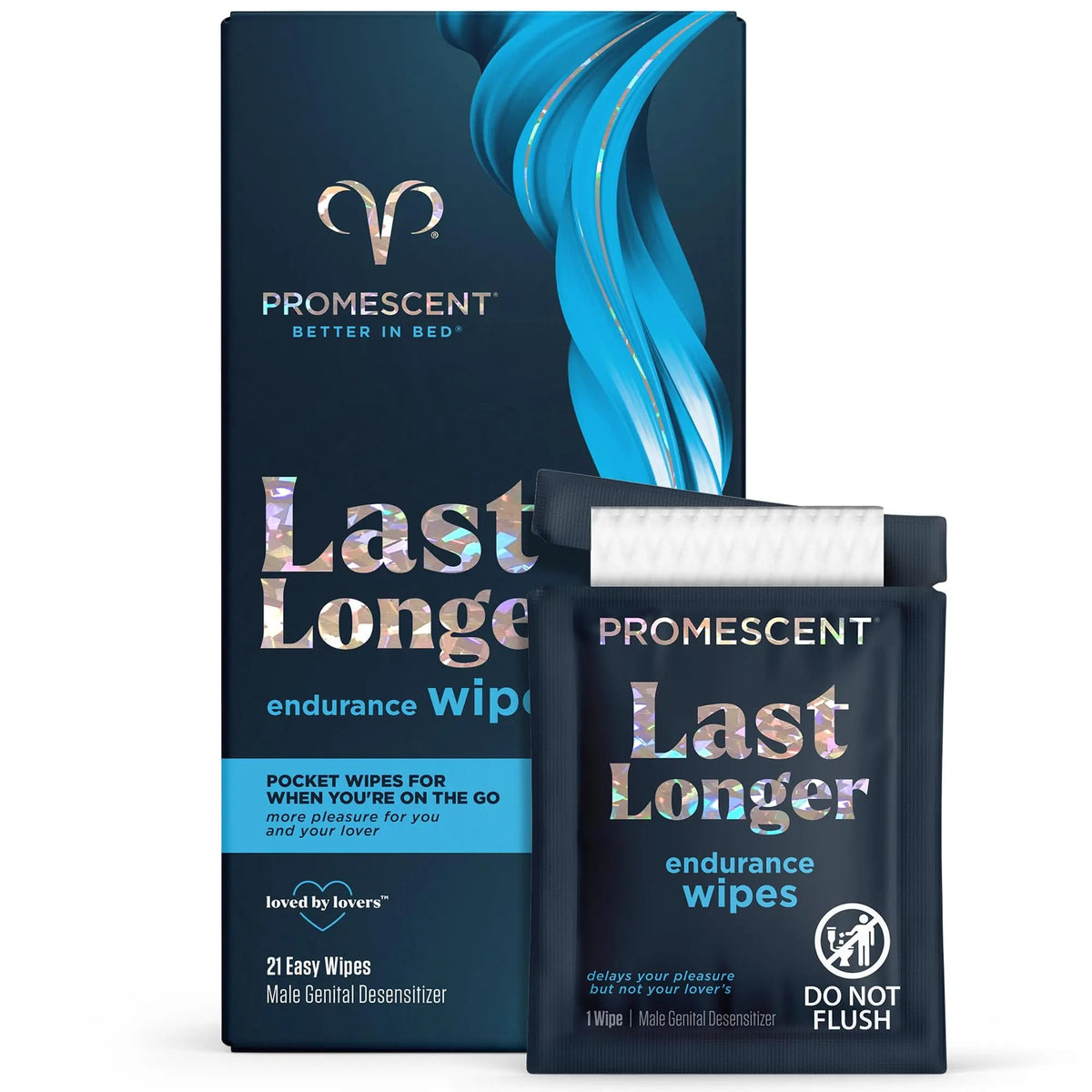 Promescent Delay Wipes Sexual Enhancer for Men to Last Longer in Bed, Extended Climax Control with Benzocaine for Male Genital Desensitizing - Increase Duration, Performance, and Stamina (21 Count) Promescent buy supplements Au