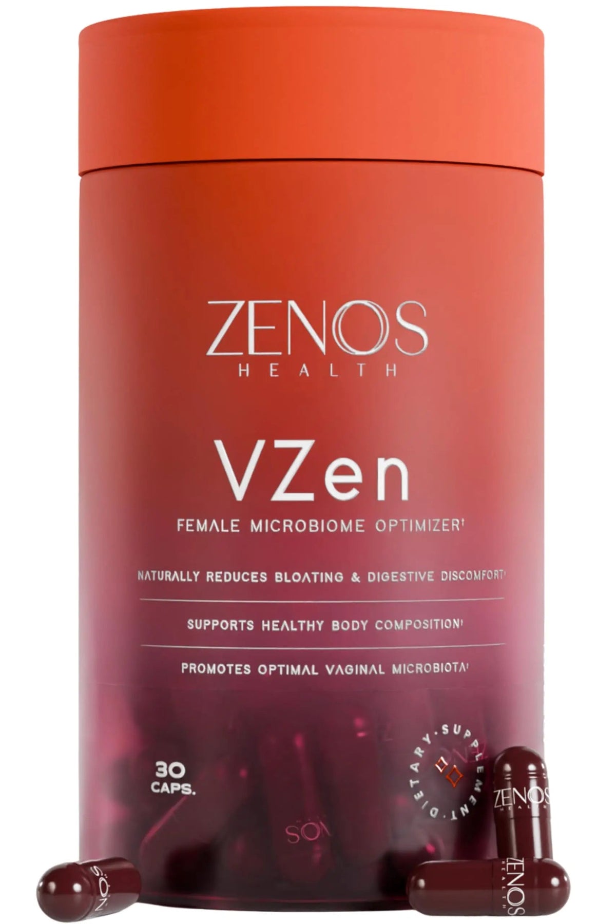 Zenos Health VZen Vaginal Probiotics for Women – Probiotics and Prebiotics for Digestive Health & Bloating Relief for Women – Improve Gut Health, Urinary Tract & Daily Wellness - Made in USA, 30 Caps Zenos HealthBuy Supplements Australia