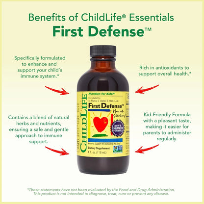 CHILDLIFE ESSENTIALS Immune Support 3-Pack - Liquid Vitamin C, First Defense, and Echinacea - Immune Boosting Supplements CHILDLIFE ESSENTIALSBuy Supplements Australia