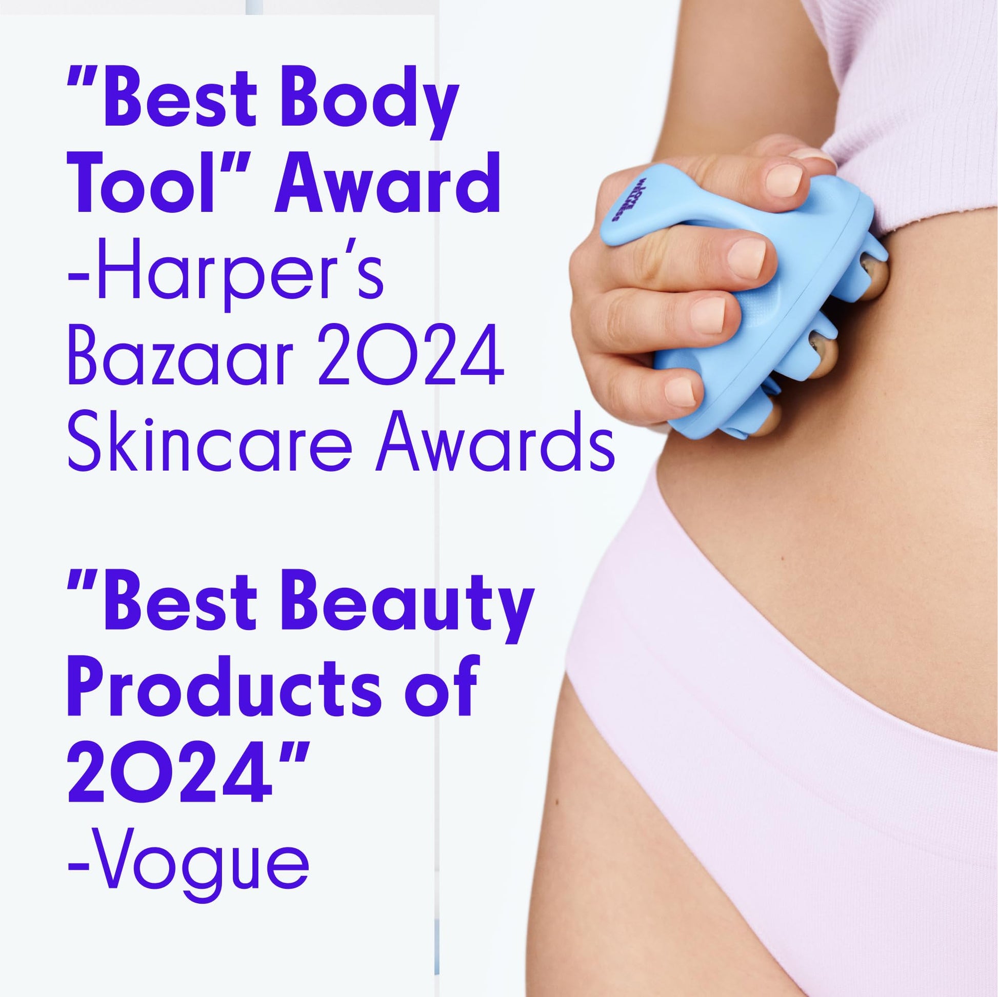 Love Wellness Bye Bye Bloat Lymphatic Massage Roller | Handheld Massager and Body Sculpting Tool | Supports Lymphatic Drainage, Bloating Relief, Skin Hydration & Boost Circulation | 1 Count Love WellnessBuy Supplements Australia