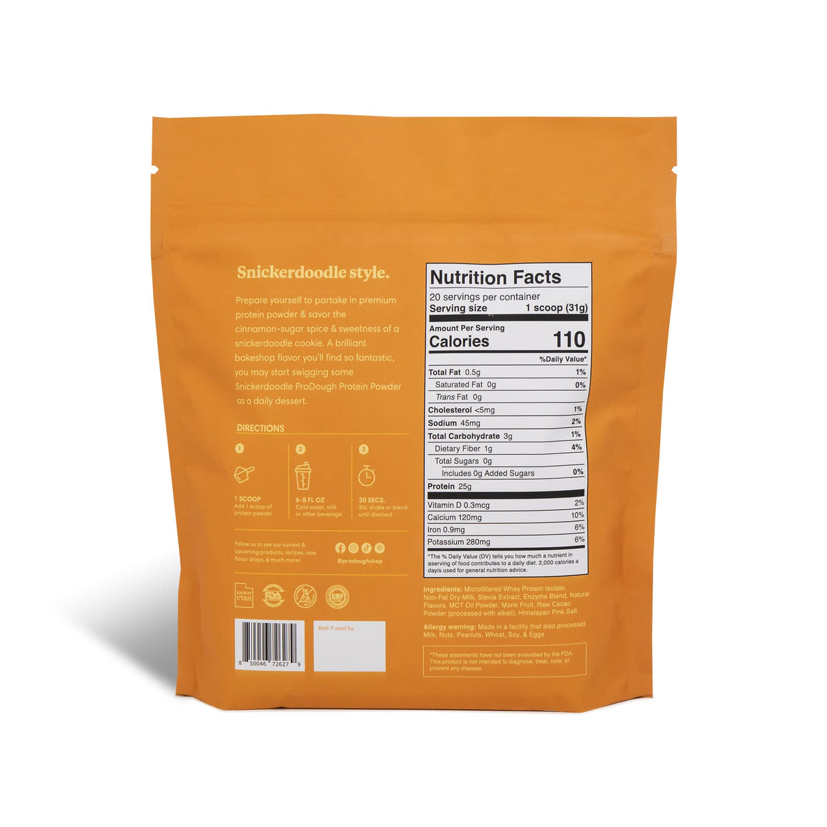 ProDough Gourmet Whey Isolate Hydrolized Protein Powder for Shake Mix- Easy Digest ProDough Protein BakeshopBuy Supplements Australia