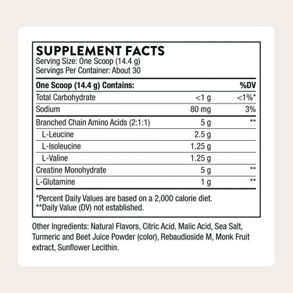 THORNE - Creatine + BCAAs - Micronized Creatine Monohydrate + BCAA Powder - Support for Muscles, Exercise Endurance & Recovery* - for Women & Men - Peach Mango - NSF Certified for Sport - 30 Servings THORNE buy supplements Au