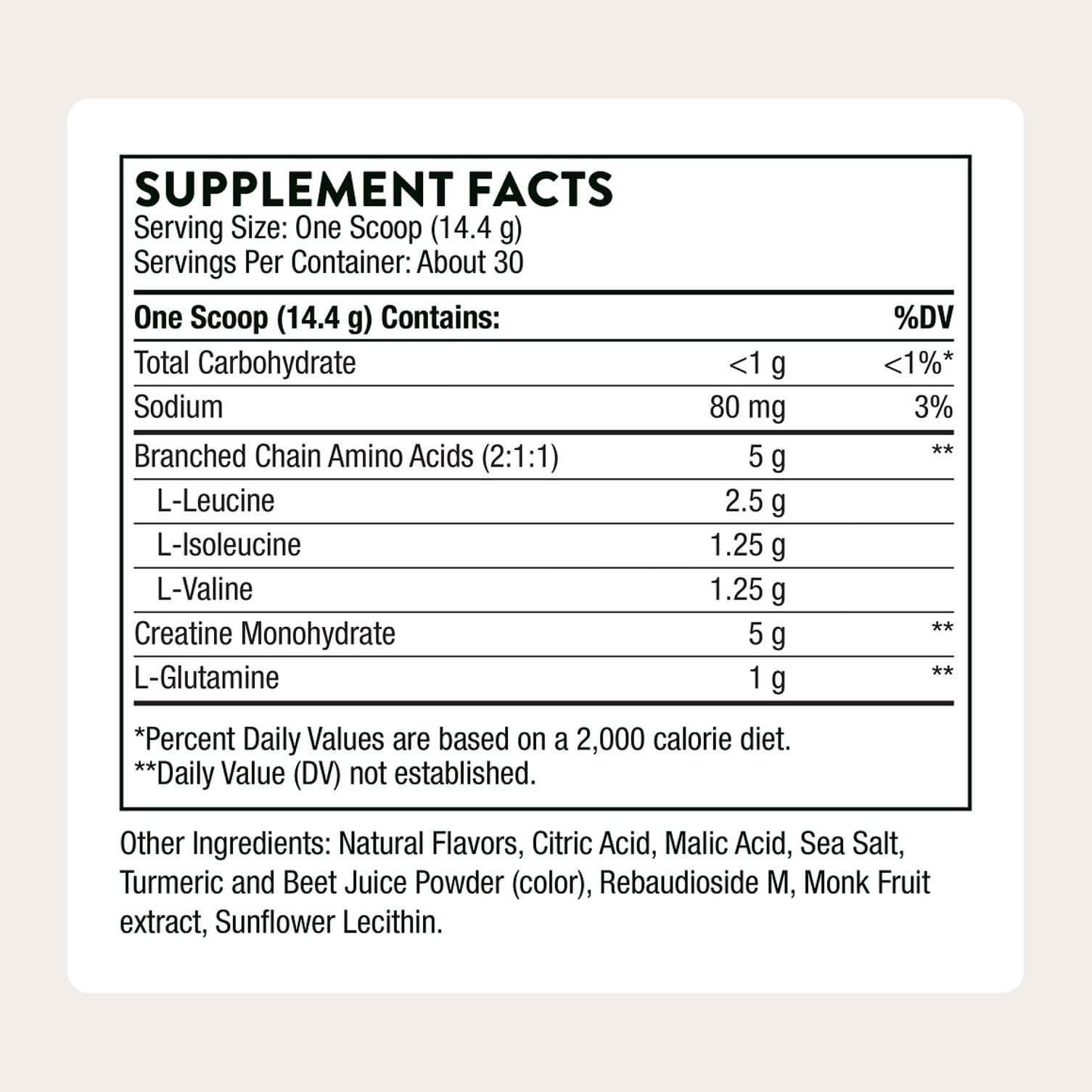 THORNE - Creatine + BCAAs - Micronized Creatine Monohydrate + BCAA Powder - Support for Muscles, Exercise Endurance & Recovery* - for Women & Men - Peach Mango - NSF Certified for Sport - 30 Servings THORNEBuy Supplements Australia