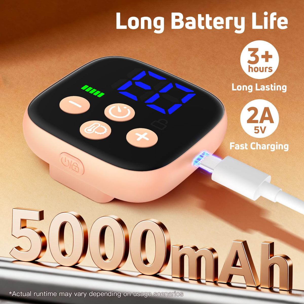 Heating Pad for Period Cramps, Portable Heating Pad for Back - Instant Soothing Menstrual Cramp Relief, Cordless Heating Pads Rechargeable with 5000mAh Battery, 6 Heat Settings, 10-99 Mins Timer WARMELLEBuy Supplements Australia