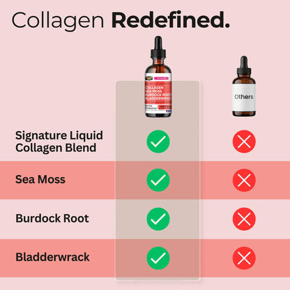 Collagen Mojo - Liquid Collagen with Irish Sea Moss for Women & Men - Collagen Peptides Drops with Burdock Root & Bladderwrack - Hair, Skin, Nails, Joint & Weight Management - 100,000mcg, 2 Oz Collagen Mojo buy supplements Au