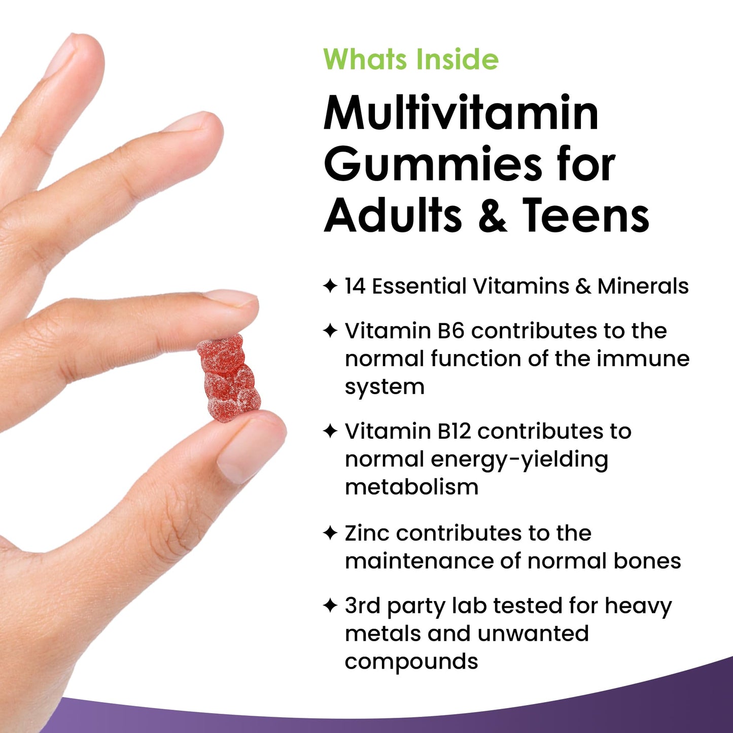 Multivitamin Gummies High Strength for Men Women - Vegetarian +14 Essential Vitamins NEW LEAF PRODUCTSBuy Supplements Australia