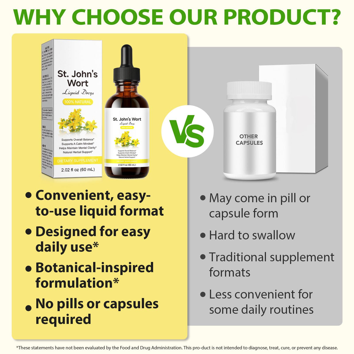 YEMFGQOE St Johns Wort Tincture | Mood Support | Alcohol Free Liquid Extract Drops | Hypericum Perforatum | Vegan, Non-GMO, Gluten Free | 2 fl oz YEMFGQOE buy supplements Au