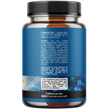 Herbal Adaptogen Mood Support Supplement - Calming Adaptogens Supplement for Stress & Cortisol Management with Ashwagandha Rhodiola Rosea & Maca Root - Vegan & Daytime Friendly - 60 Count Natures CraftBuy Supplements Australia