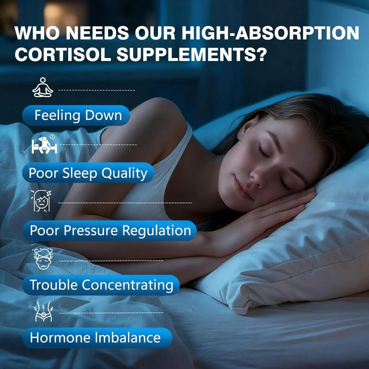Bvlaue Cortisol Supplements for Women & Men - 15-in-1 Cortisol Reducer Manager Lower w/Ashwagandha,Magnesium,L-Theanine/Saffron Vitamin B6 & B12,60 Vegan CT for Stress Relief Sleep,Mood,Non-GMO BvlaueBuy Supplements Australia