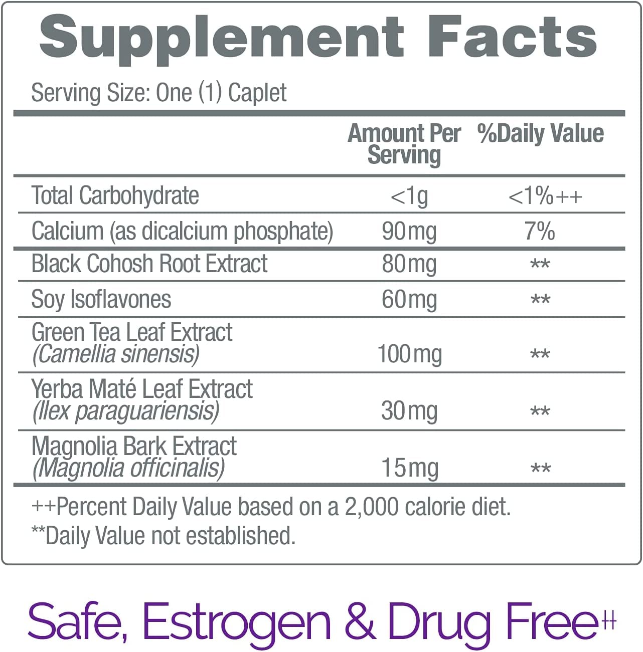 Estroven Stress Relief & Energy Boost for Menopause Relief - 28 Ct. - Clinically Proven Ingredients Provide Stress & Energy Support + Night Sweats & Hot Flash Relief - Drug-Free and Gluten-Free EstrovenBuy Supplements Australia