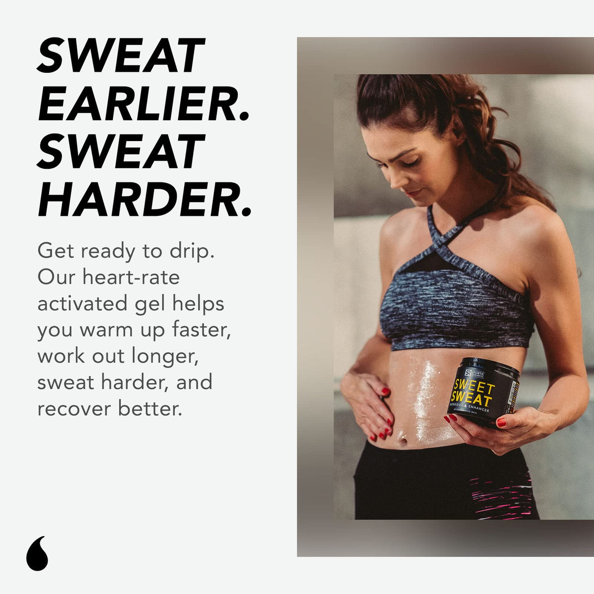 Sweet Sweat 'Workout Enhancer' Gel - Maximize Your Exercise & Sweat Faster - 13.5oz Sports ResearchBuy Supplements Australia