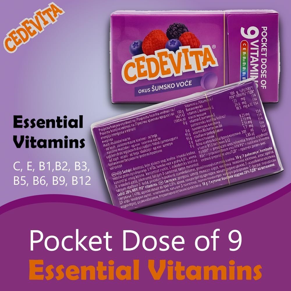 Cedevita Multivitamin Healthy and Sweet Candies - Pack of 8 (Forest Fruit) SORINABuy Supplements Australia