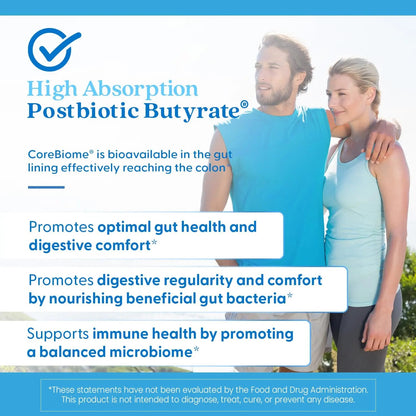 Doctor's BEST High Absorption Postbiotic Butyrate Featuring Corebiome, Gut & Immune Health, Non-GMO, Gluten Free, Soy Free, Vegan, 30 Liquid Veggie Caps Doctor's BESTBuy Supplements Australia