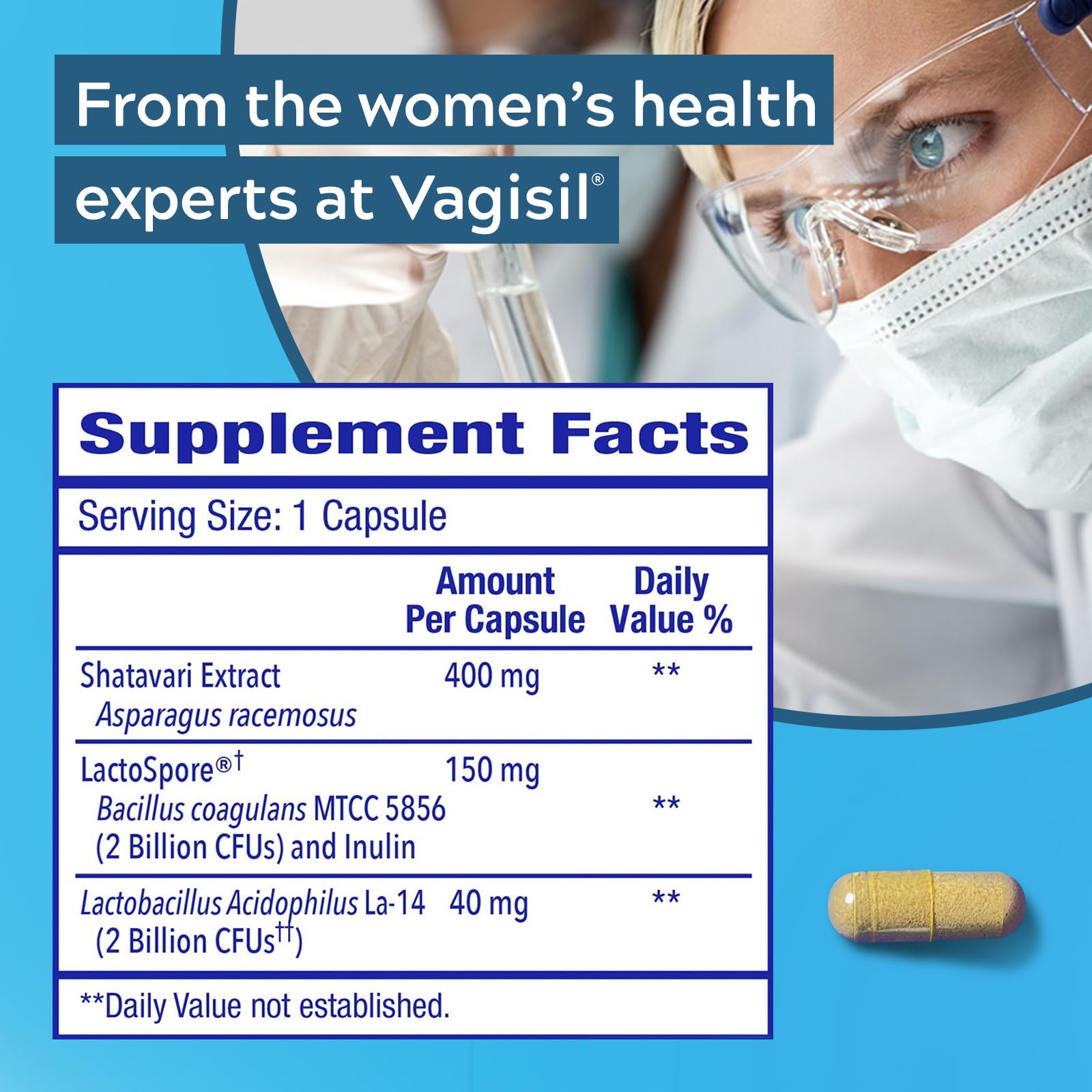 Vagisil Vaginal Health Supplements, Clinically-Proven Probiotics, Promotes Vaginal Health VagisilBuy Supplements Australia