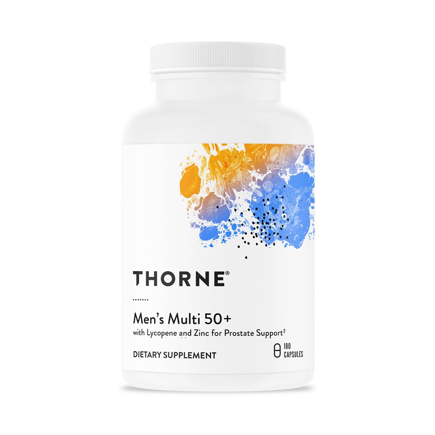 THORNE - Men's Multi 50+ - Comprehensive Daily Multivitamin with Vitamins A, B6, B12, C, D, E, Zinc & More - Support Heart, Brain, Prostate, Muscle & Immune Health* - 180 Capsules THORNEBuy Supplements Australia
