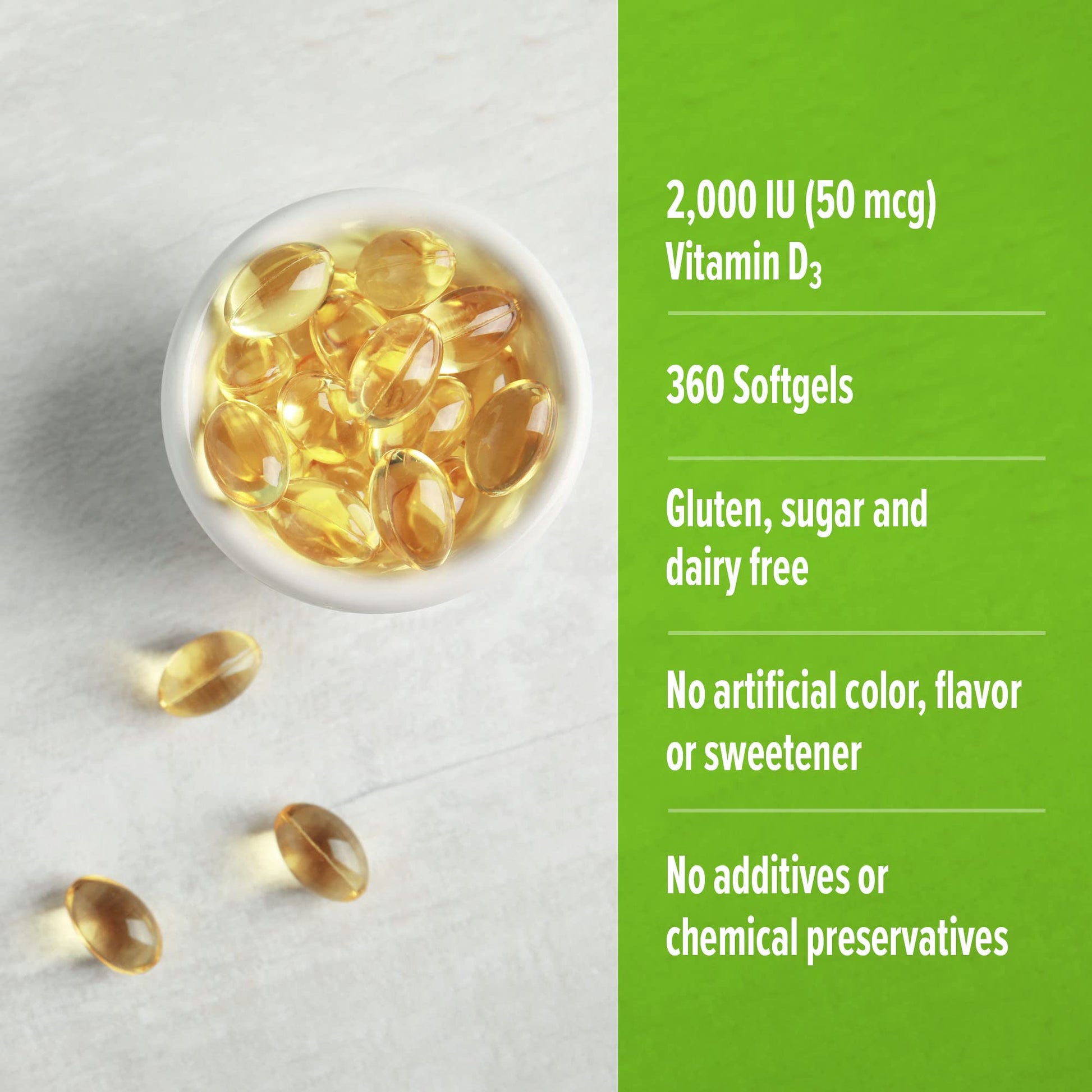 ORZAX Vitamin D3 2000 iu (50 mcg) - 1 Year Supply for Strong Muscle Function ORZAXBuy Supplements Australia