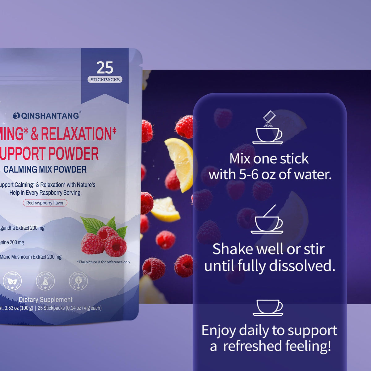 Super Cortisol Drink – Calm Magnesium Powder, L-Theanine, Lion’s Mane & Ashwagandha | Relaxation, Focus & Stress Balance for Women | Sugar-Free, On-The-Go | Red Raspberry Flavor, 25 Servings QIN SHAN TANGBuy Supplements Australia
