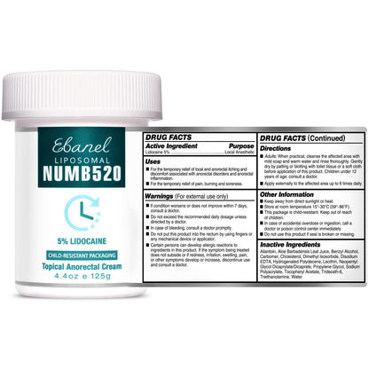 Ebanel Bundle of Pain Relief Cream Arnica Menthol 2 Oz, and Topical Numbing Cream 4 Oz Ebanel buy supplements Au
