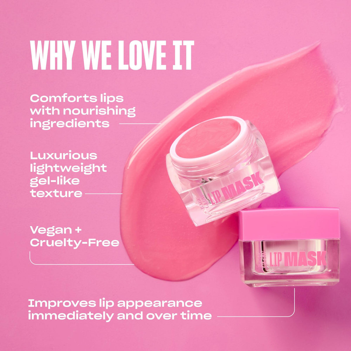 Babe Original Babe Glow Fragrance-Free Lip Sleeping Mask for Softer Lips, Hyaluronic Acid & Antioxidant Infused for Smoothe