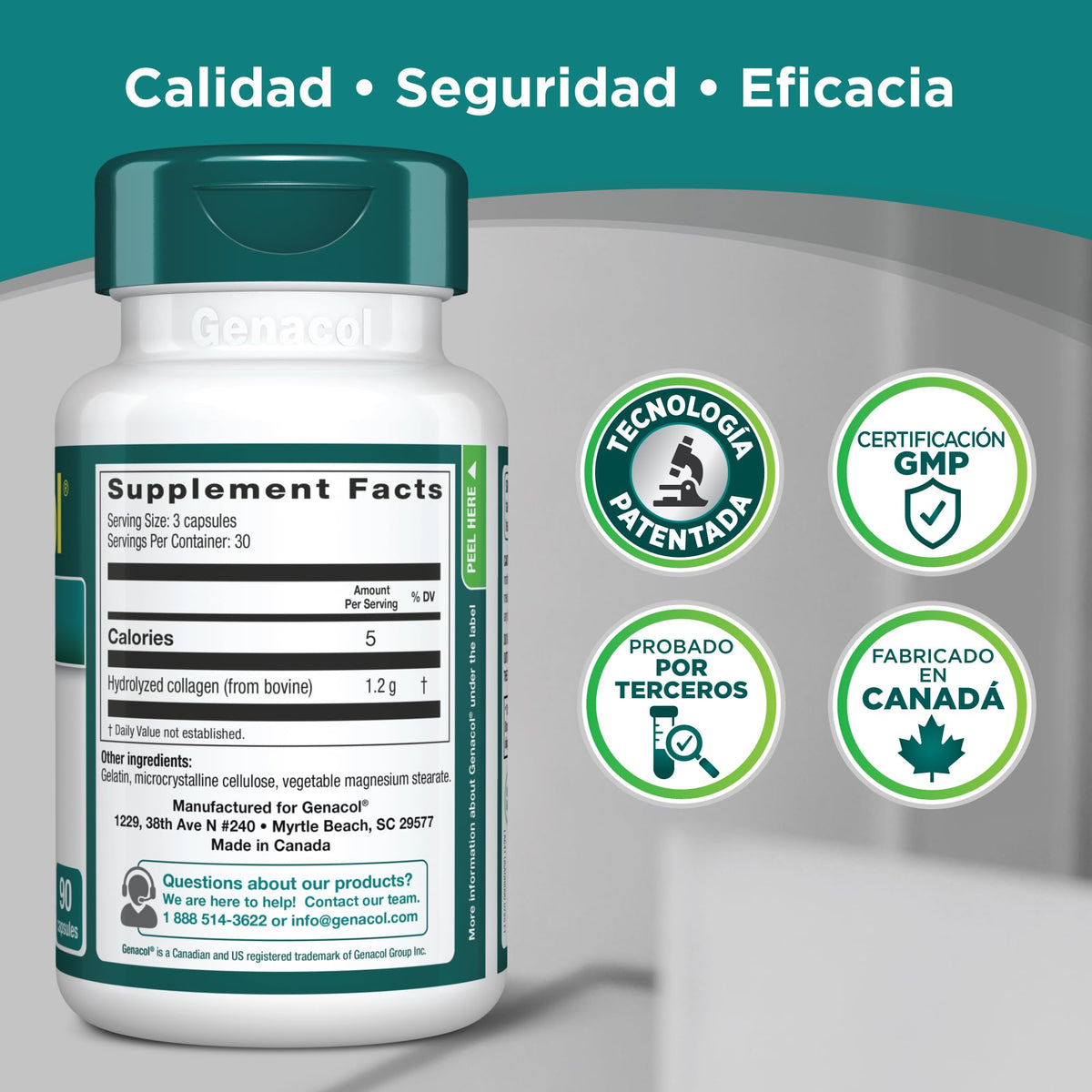 Collagen Peptides Joint Supplements for Men & Women by Genacol | Exclusive Hydrolyzed Collagen Pills | Helps Maintain Healthy Joints | Colageno Hidrolizado | Genacol Original 180 Capsules GenacolBuy Supplements Australia