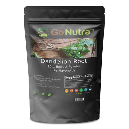 Go Nutra - Dandelion Root Powder, Potent 10:1 Dandelion Root Extract with 4% Flavonoids Go NutraBuy Supplements Australia
