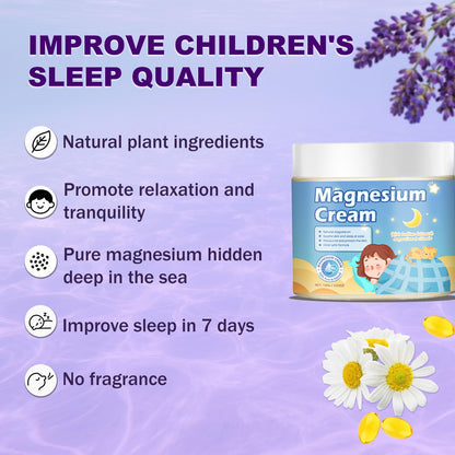 100g Magnesium Lotion for Kids Sleep,Nighttime Magnesium Cream,Soothe and Relax Your Body Before Bed,Safe for Both Adults and Children,Natural Calming Cream Support for Sleep KzaioBuy Supplements Australia