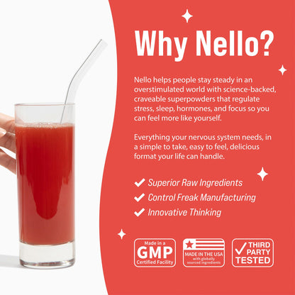 Nello Superfocus – Nootropic Focus Drink Mix for Productivity, Caffeine, L-Theanine, Rhodiola Rosea, Alpha-GPC, Lion’s Mane, Tyrosine, Sugar-Free Packets - With Caffeine (Pack of 20) (20 Servings (Caffeine), Fruit Punch) NelloBuy Supplements Australia