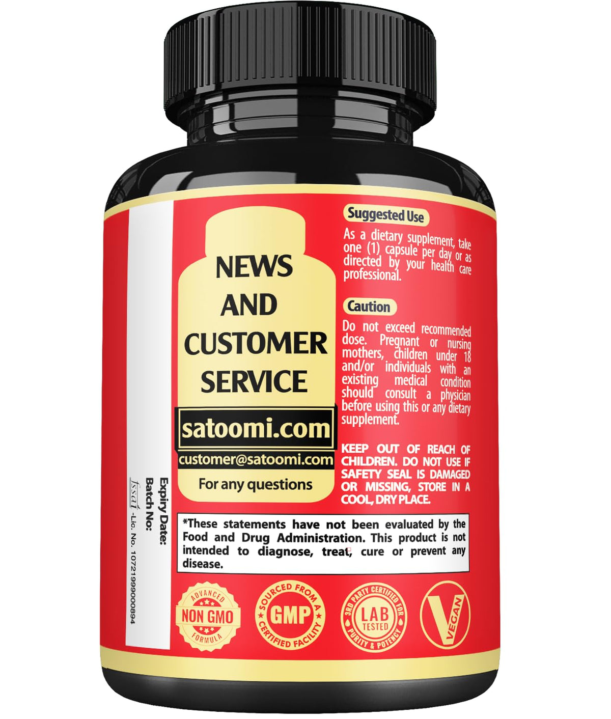 Satoomi NAD Supplement with Nicotinamide Riboside NR, Resveratrol, Quercetin - 60 Count - 30 Days SatoomiBuy Supplements Australia