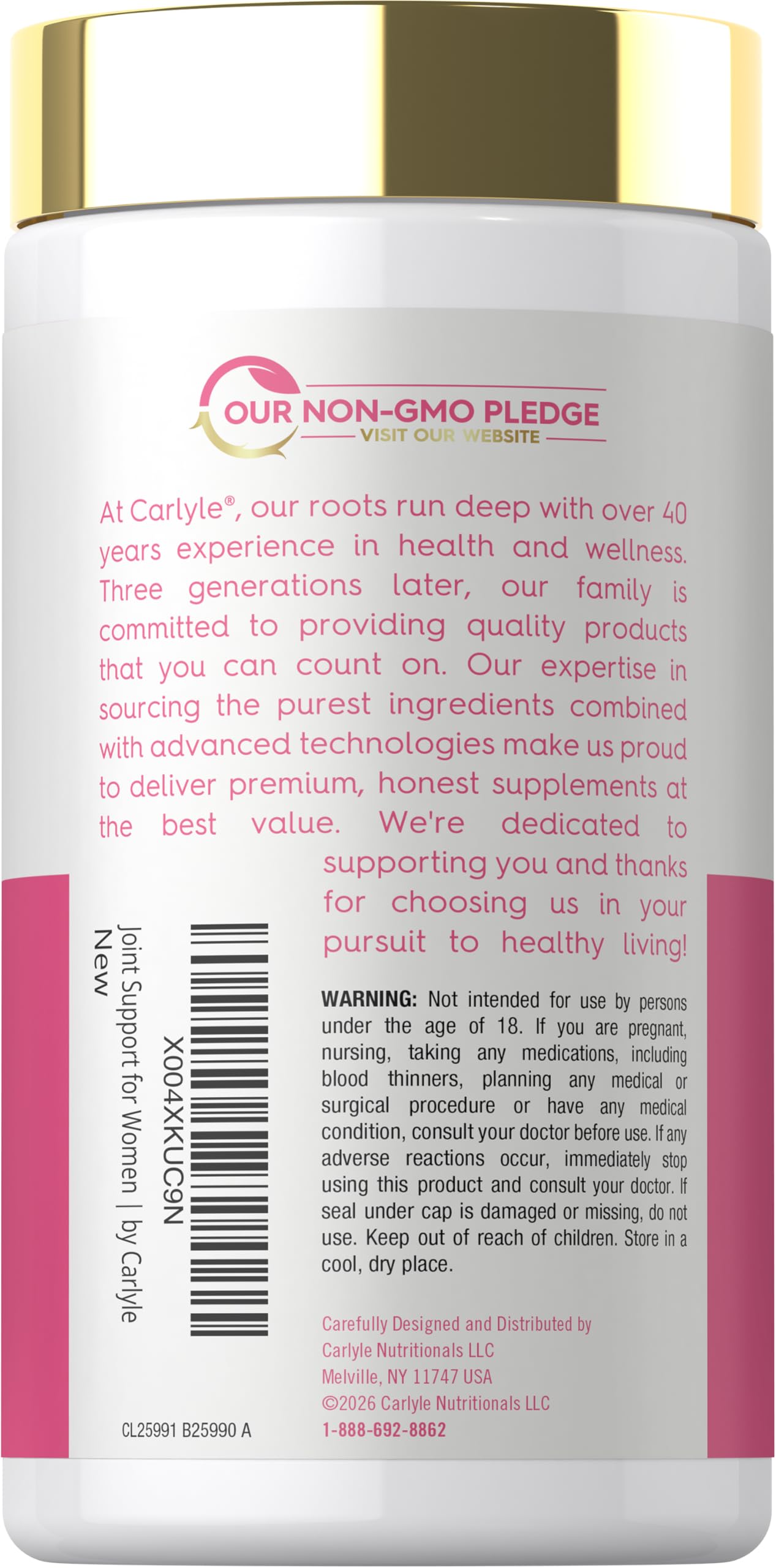Carlyle Joint Support for Women | 60 Softgels | Complex with Omega-3 and Collagen Peptides | Non-GMO, Gluten Free Carlyle buy supplements Au