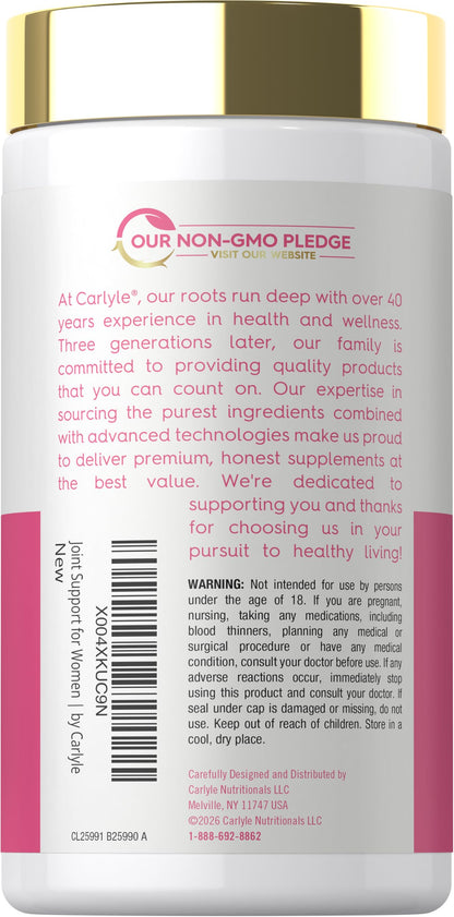 Carlyle Joint Support for Women | 60 Softgels | Complex with Omega-3 and Collagen Peptides | Non-GMO, Gluten Free Carlyle buy supplements Au